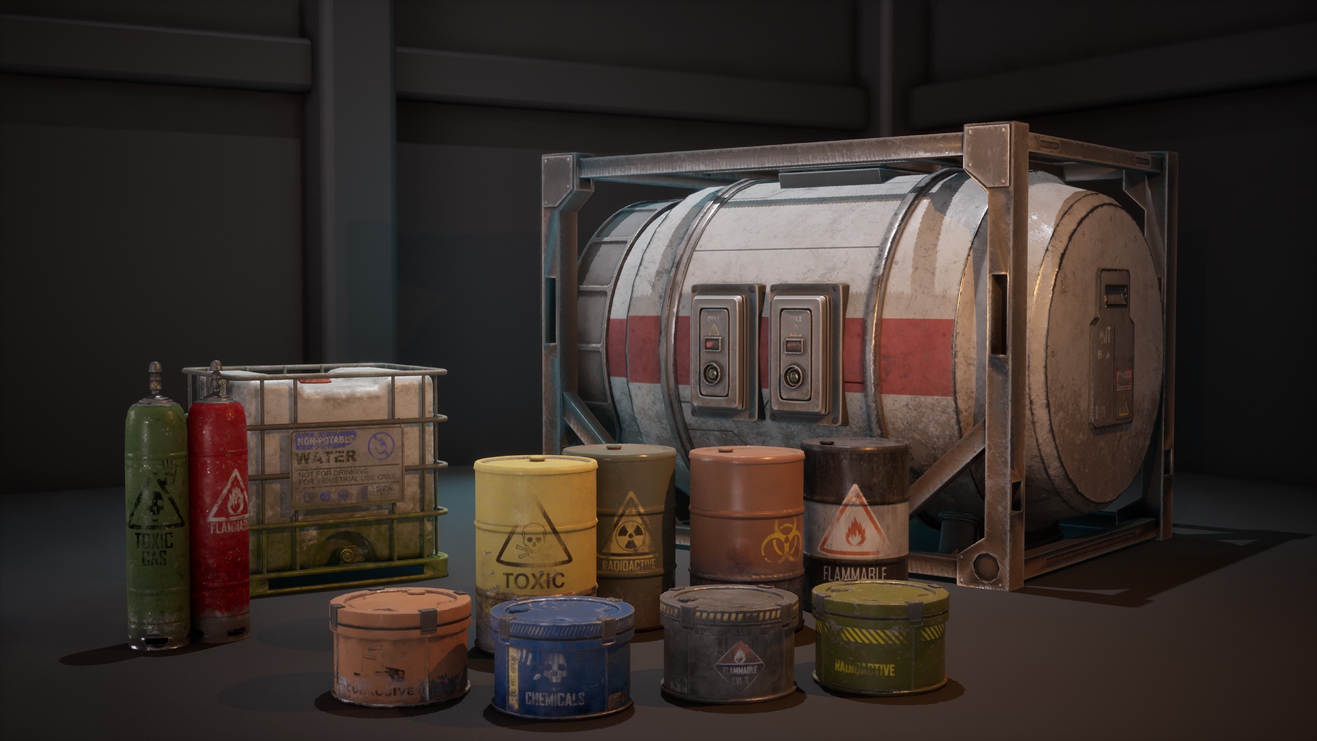 Media 1 for listing Industrial Storage Props Pack