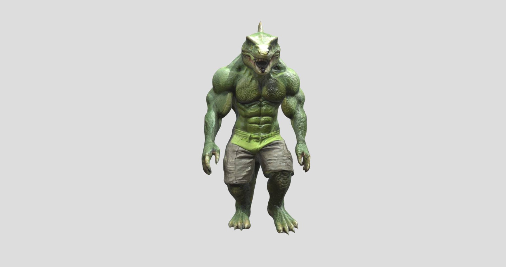 Media 1 for listing Muscular Crocodile Humanoid No.1