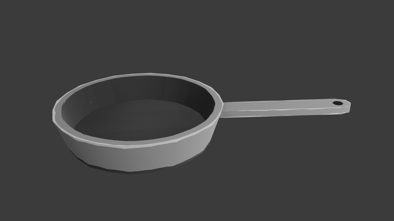 Media 1 for listing Stylized Frying Pan - Cookware Prop
