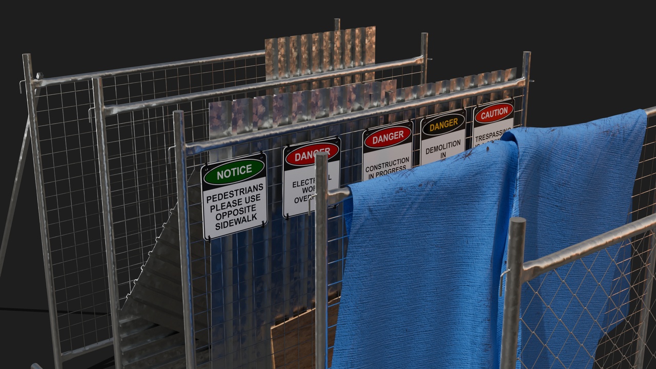 Media 1 for listing Simple modular pop up wire fence for construction or building sites