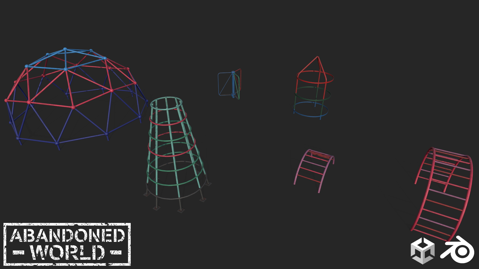Old Playground Props Set vol.2 | Fab