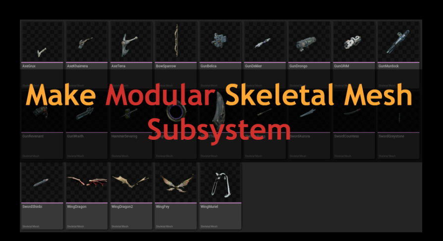 Make Modular Skeletal Mesh