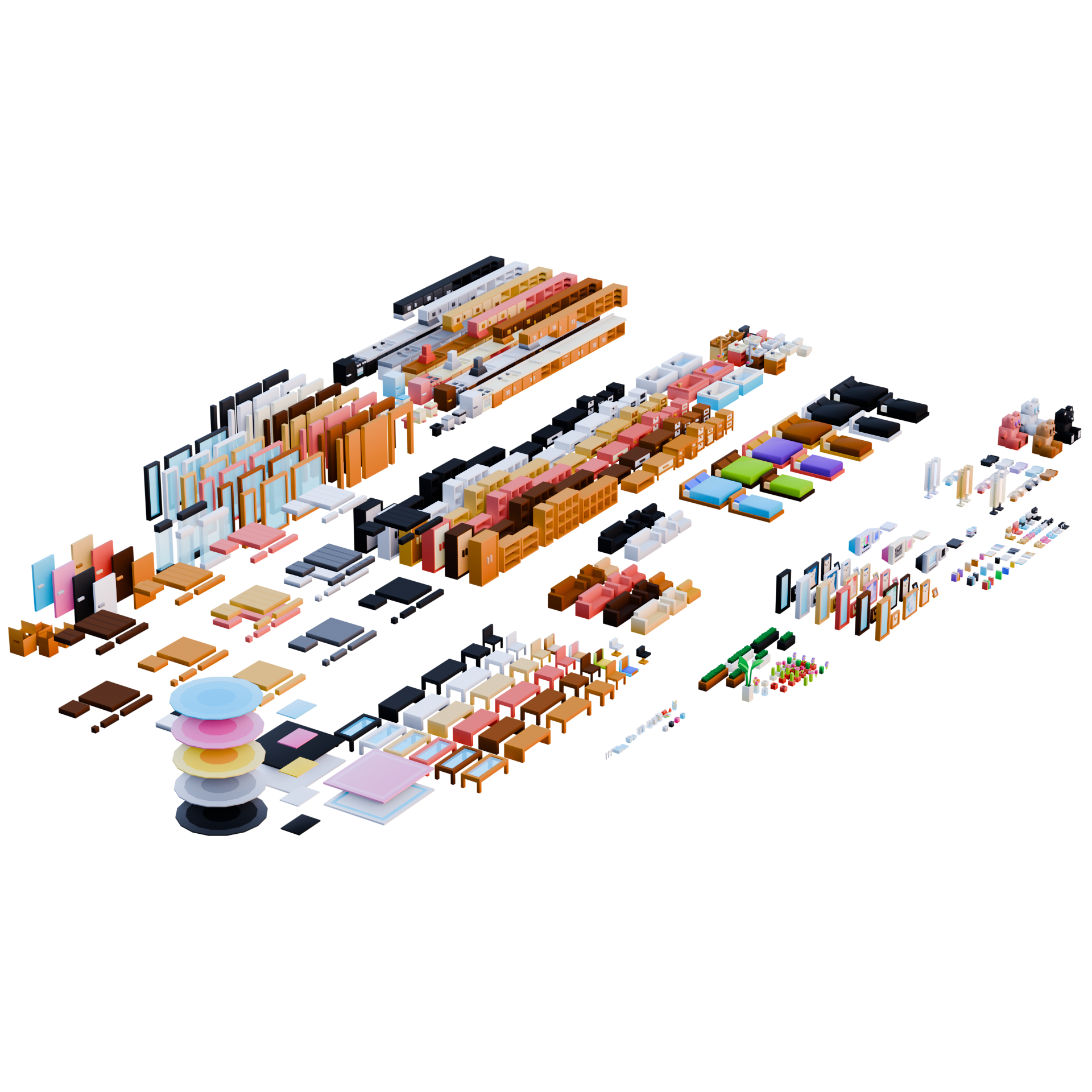 Cozy Multi Color Home Basic Interior Pack | Fab