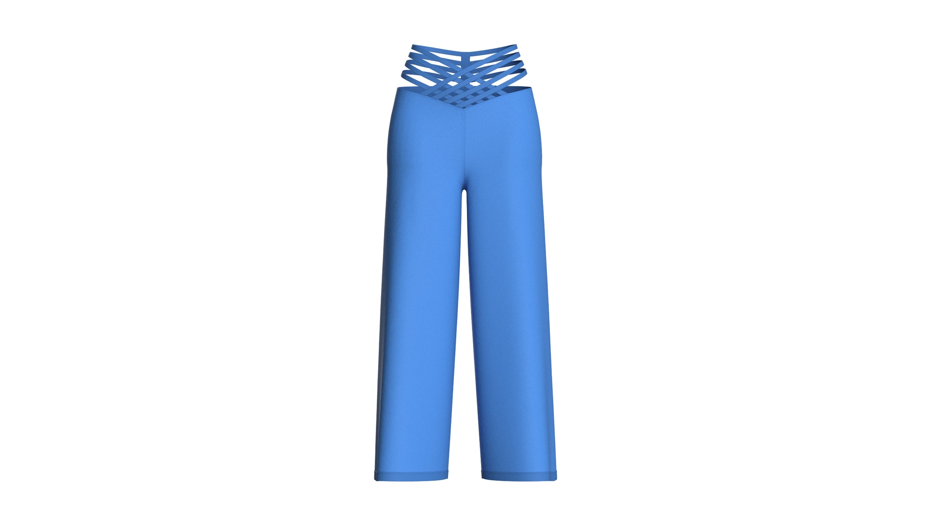 Media 1 for listing Girls Criss - Cross Strappy Wide Leg Trousers | High Poly