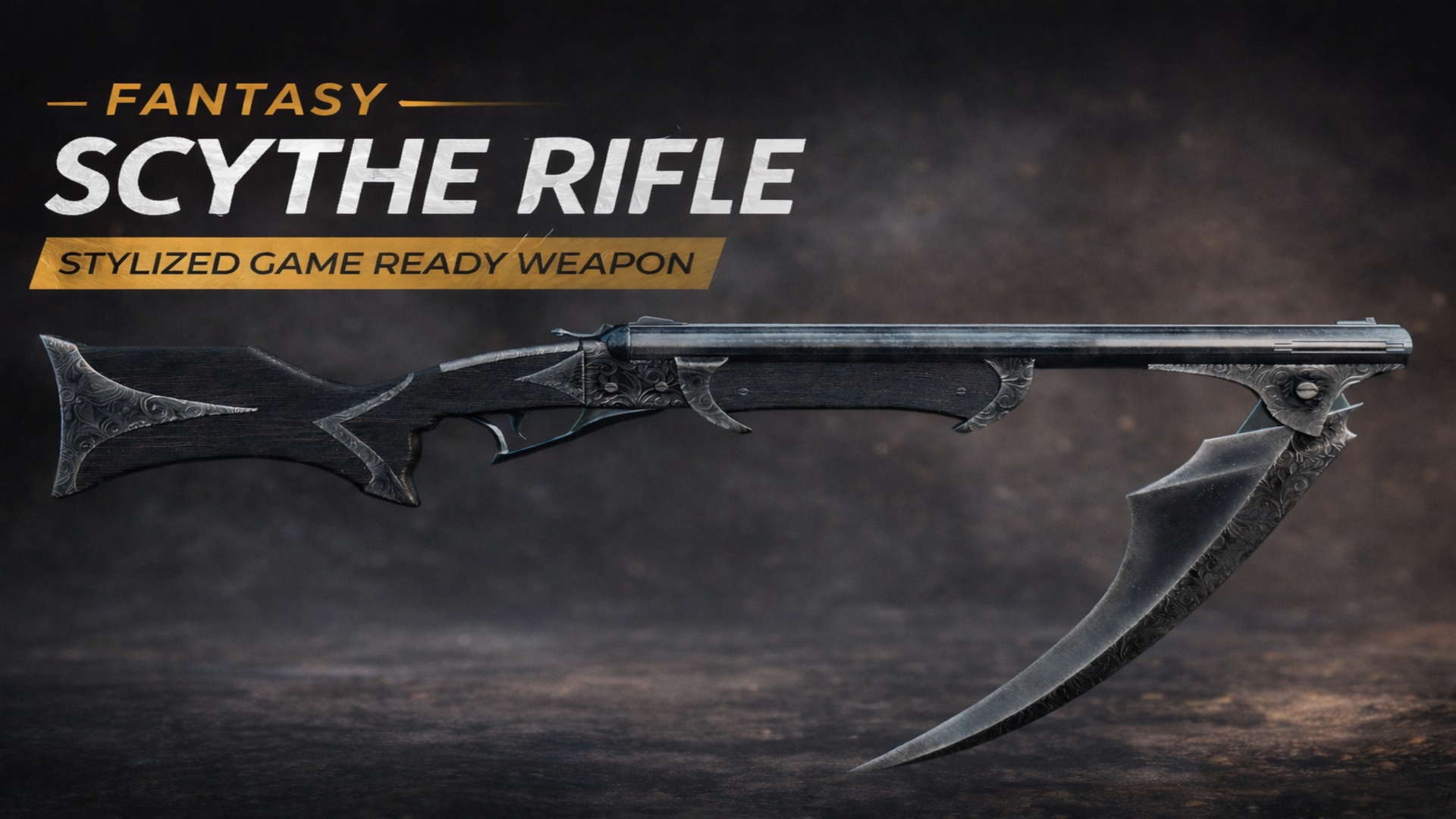 Fantasy Scythe Rifle – Stylized Game Ready Weapon | Fab