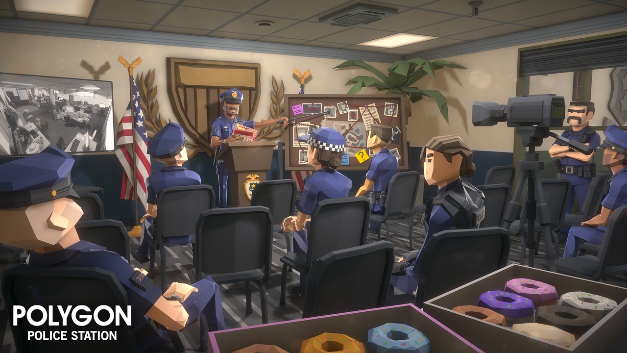 Media 1 for listing Police Station Pack - Synty POLYGON - Stylized Low Poly Assets