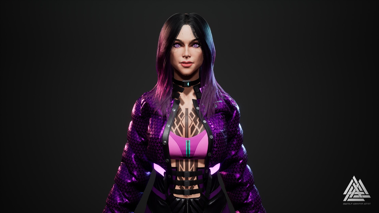 Media 1 for listing Cyberpunk fashion series - Girl05