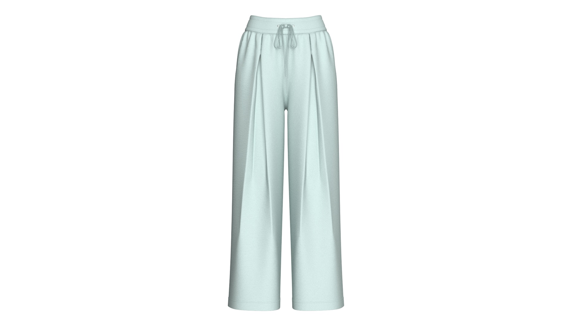 Media 1 for listing Girls Front Pleated Drawstring Wide - Leg Pant | High Poly