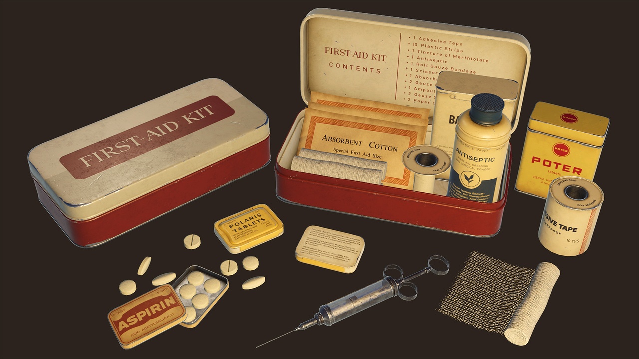 Media 1 for listing Vintage First Aid Kit