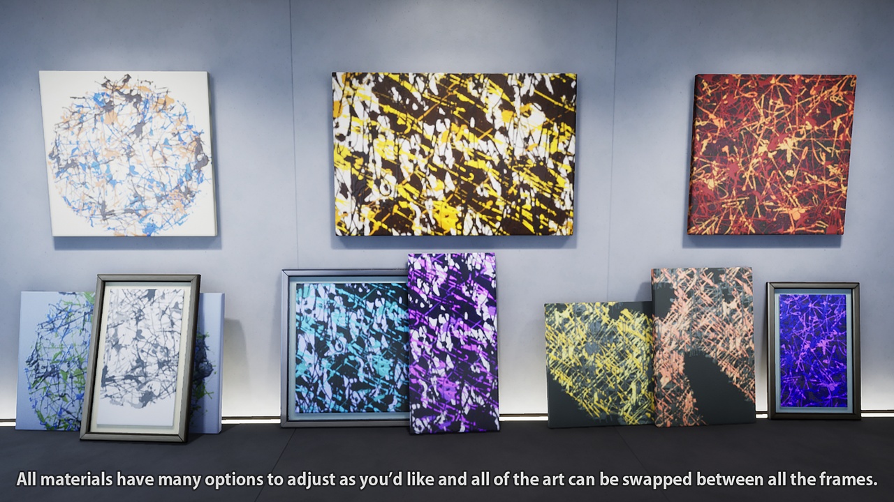 商品 Abstract Drip Paintings 的媒体 1