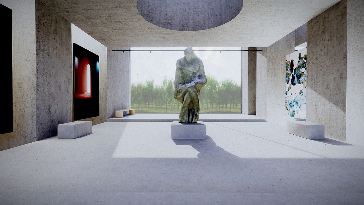 VR Meta Gallery 2023 3ds Max Corona | Fab