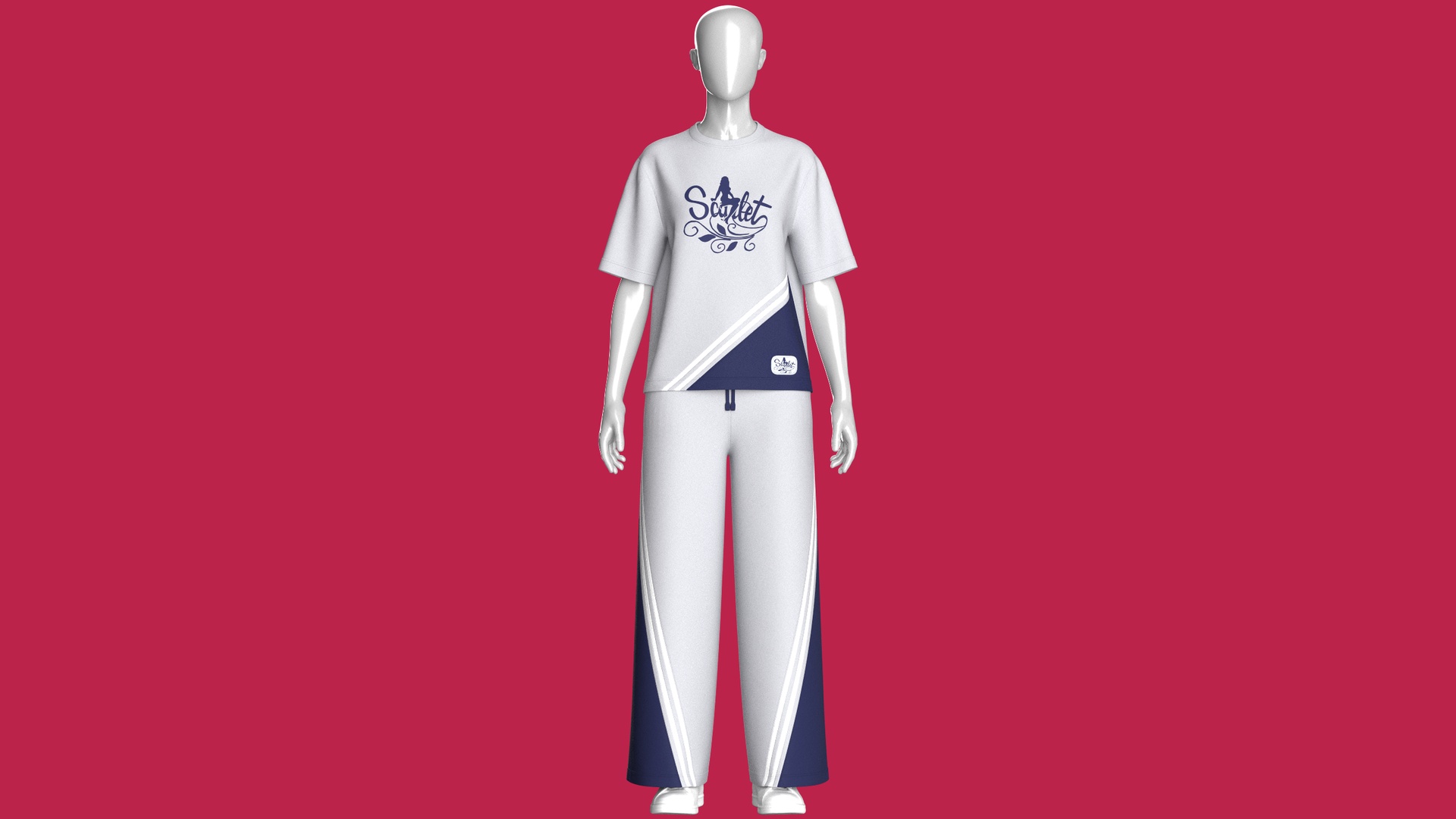 Media 1 for listing Girls Color Block Tshirt With Sweatpant - Set | High Poly