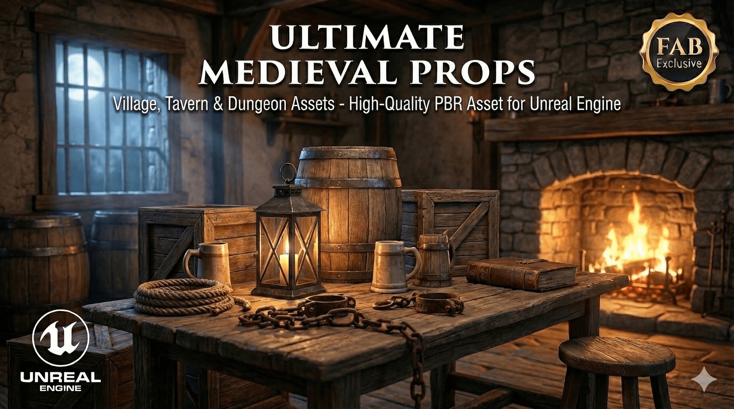 Media 1 for listing Ultimate Medieval Props - Village, Tavern & Dungeon Assets