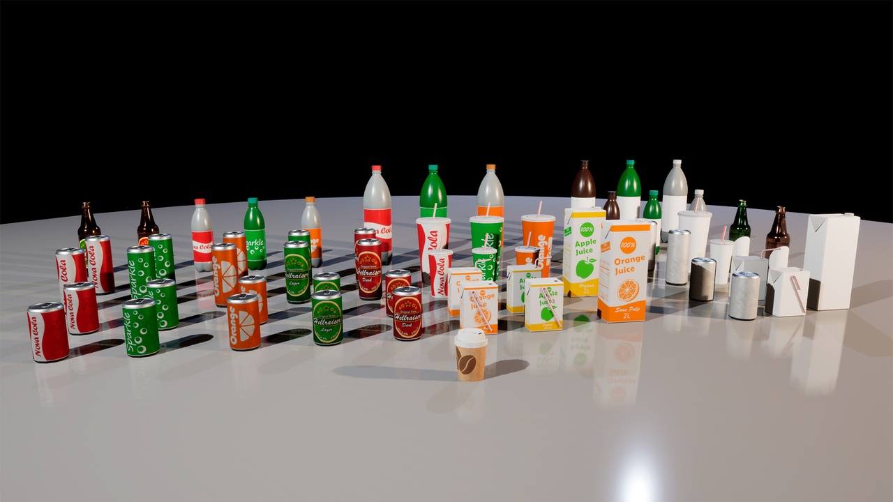 Media 1 for listing Drink Packaging Collection — Cans, Bottles, Cups & Juice Packs