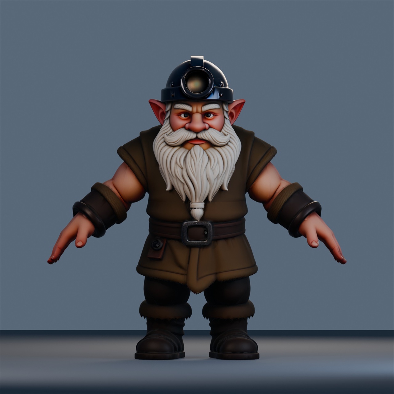 Media 1 for listing Stylized Fantasy Dwarf Character - Rigged 3D Model