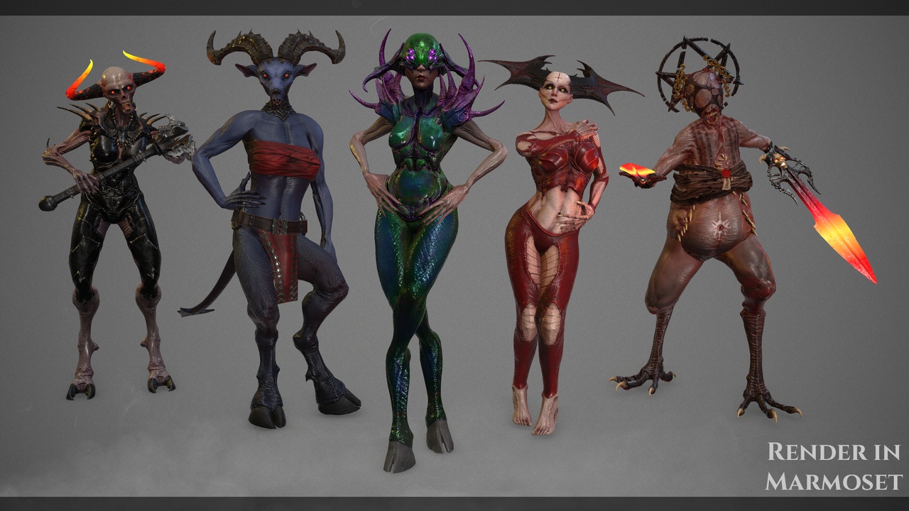 Media 1 for listing Demoness Girl Pack