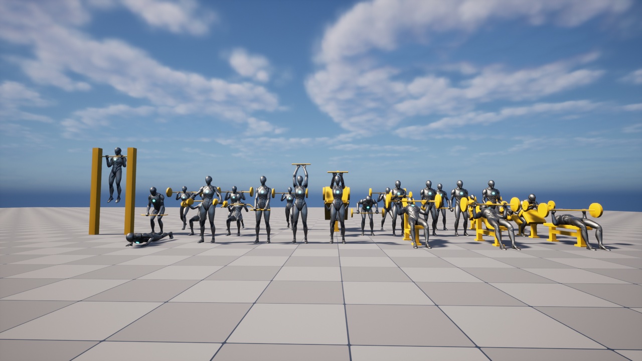 Media 1 for listing Gym Animation Pack - Full (3 packs in One)