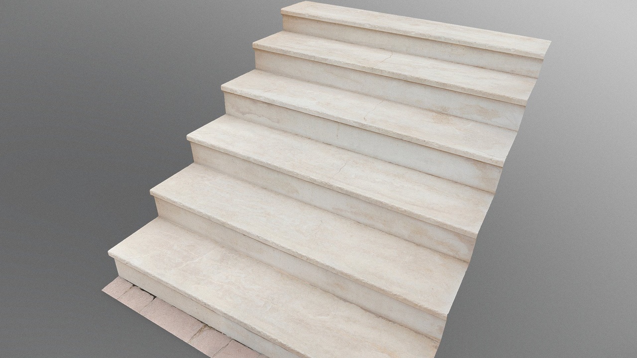 Media 1 for listing Short marble stairs