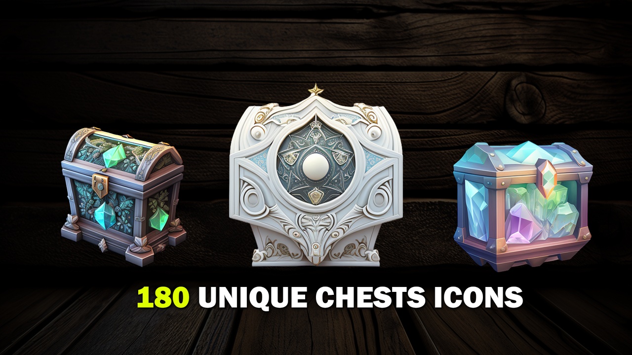 Media 1 for listing 180 Treasure Chests Set 1