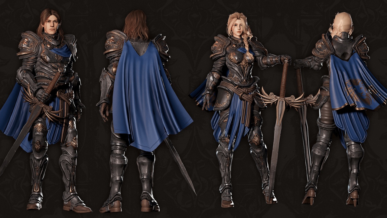 Media 1 for listing MMORPG Champion Warrior - Medieval Fantasy Modular Character