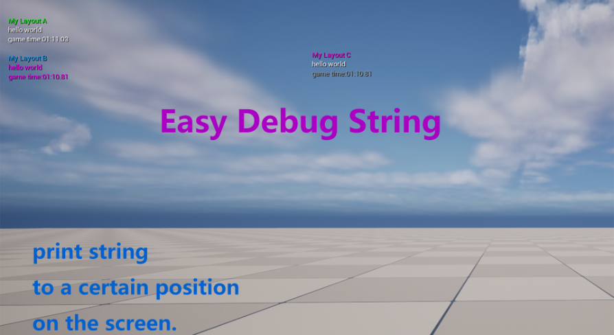 Easy Debug String | Fab