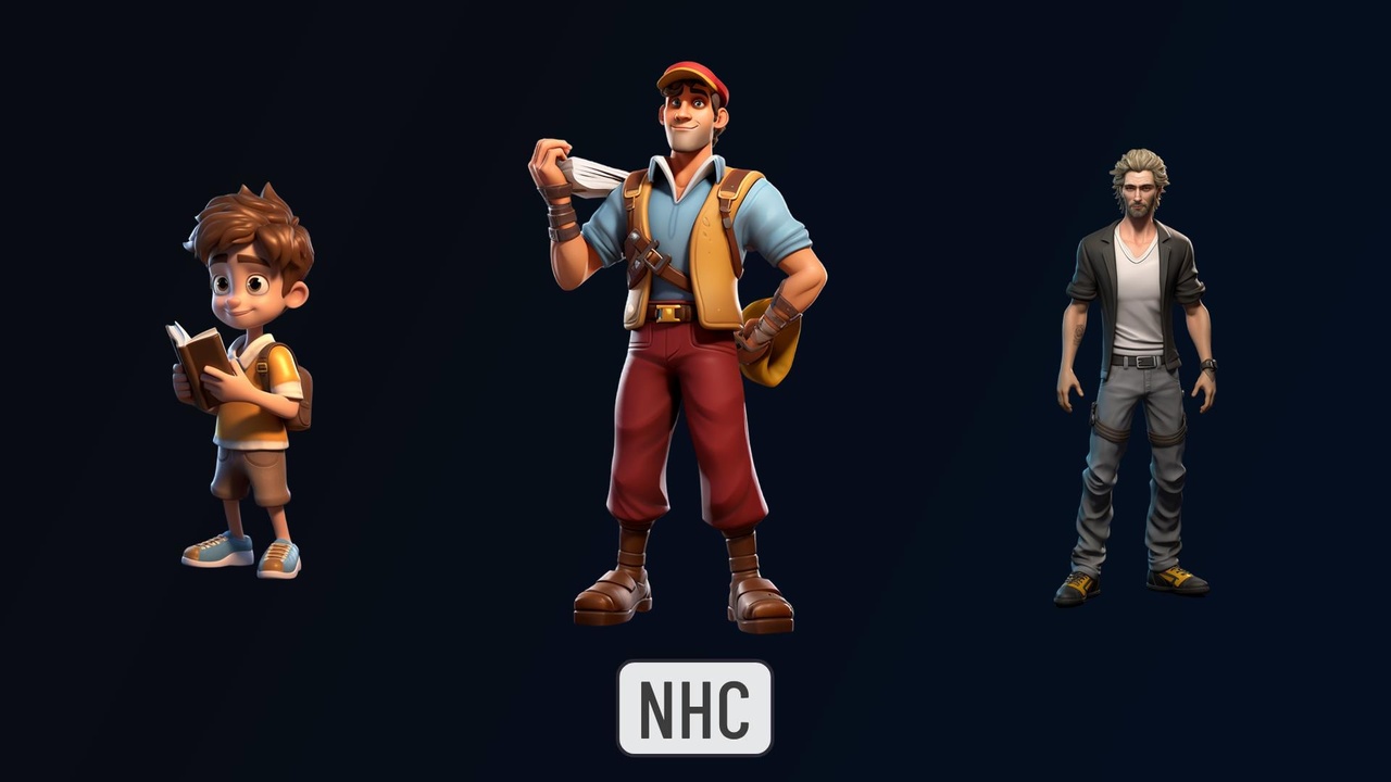 商品 NHC - Stylized Male Pack 的媒体 1