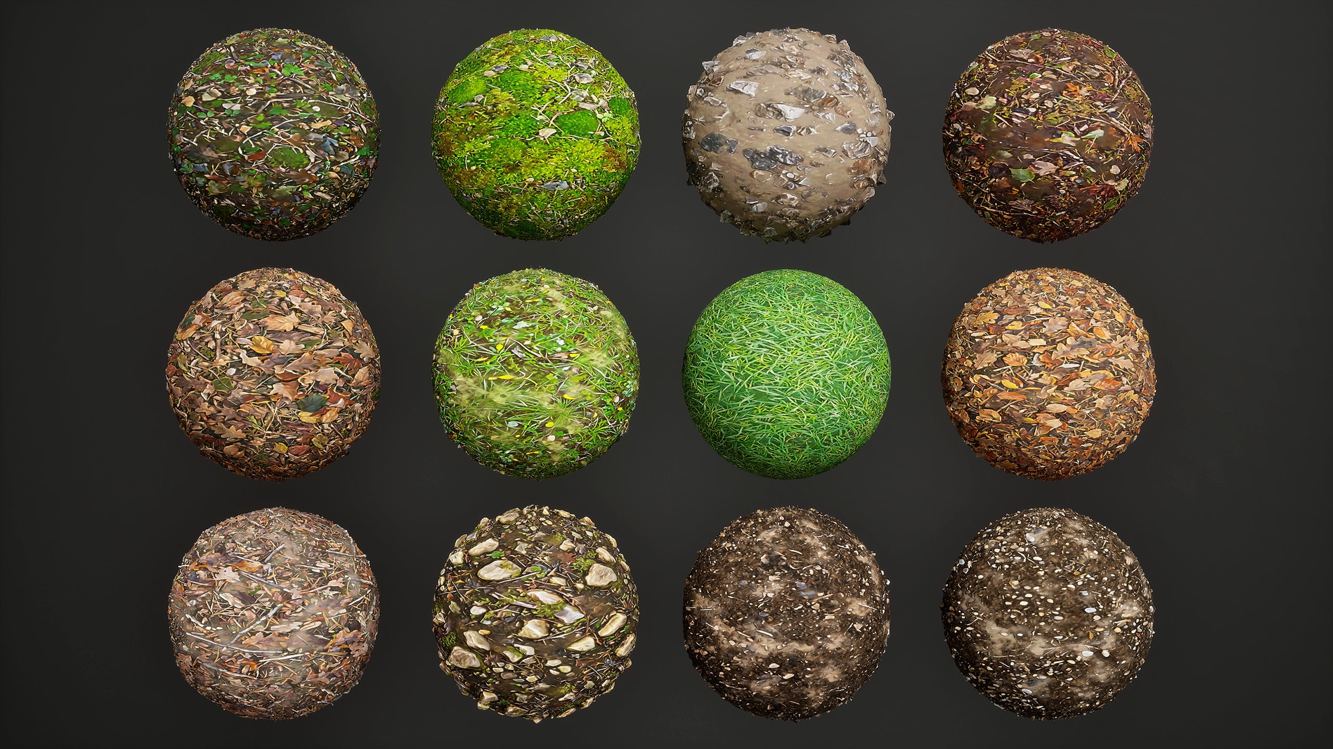 Media 1 for listing Stylized Materials - Forest Ground 1