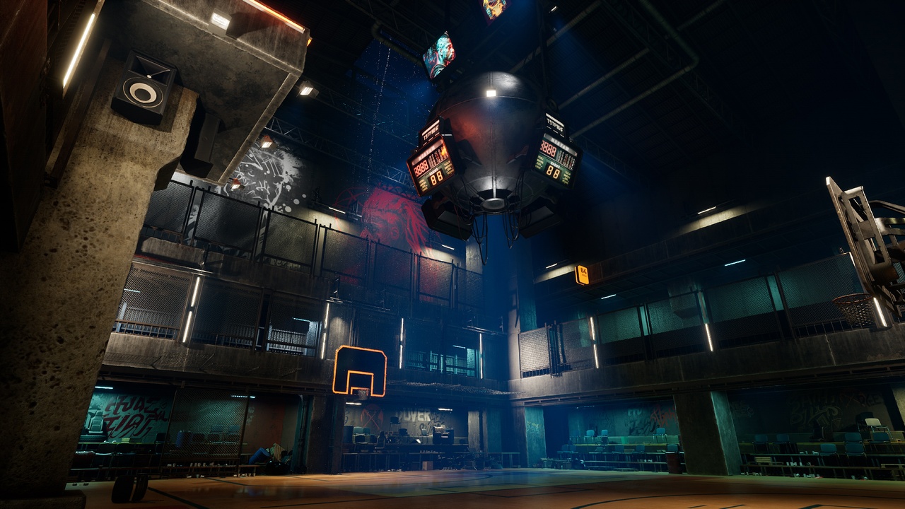 商品 Cyberpunk Basketball Arena 的媒体 1