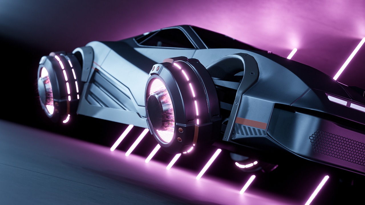 Media 1 for listing SciFi Cyber Hover Car