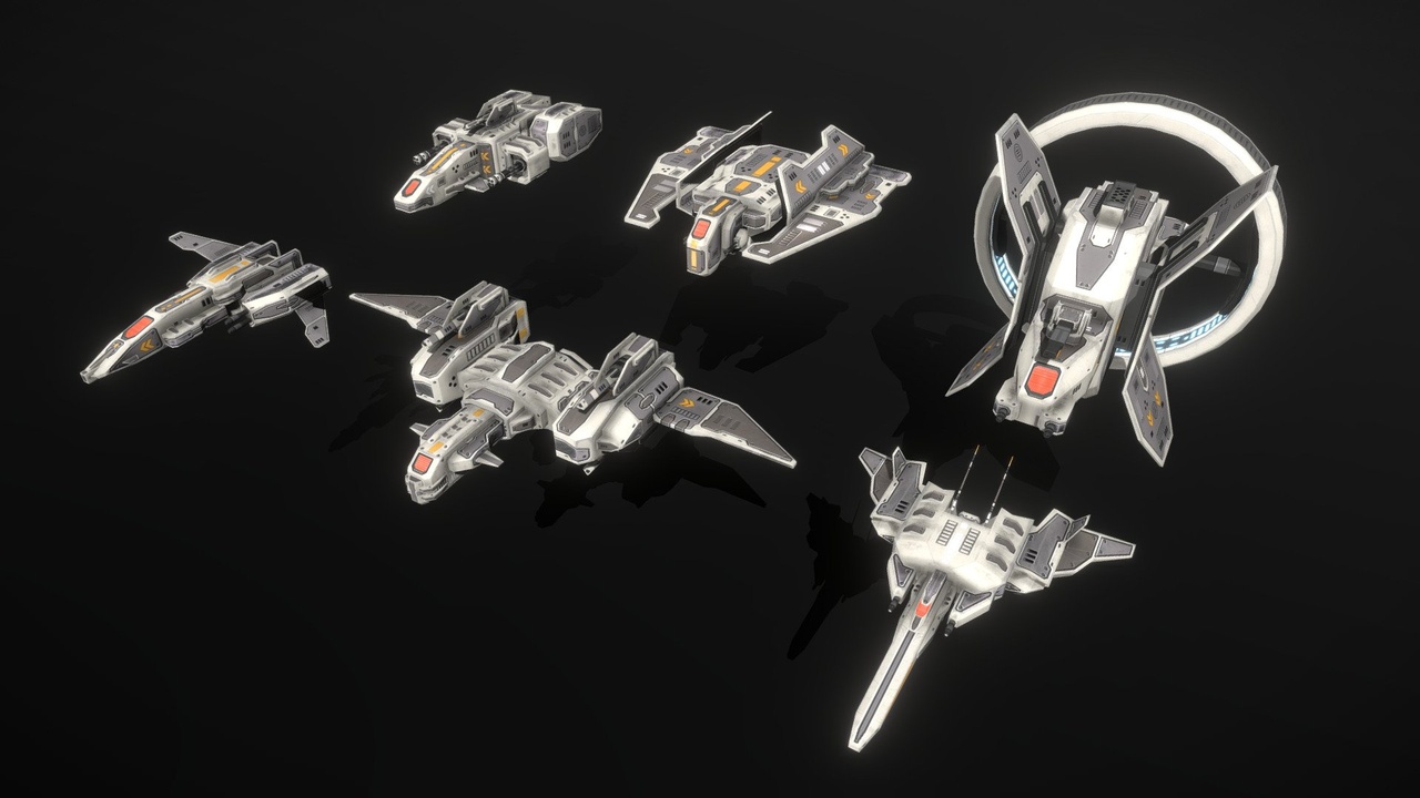 Media 1 for listing Fighter + Corvette Spaceship Construction Kit