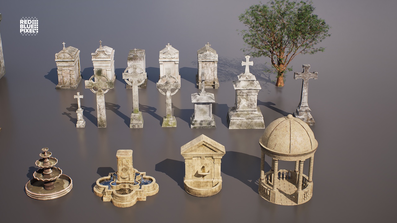 Media 1 for listing Gravestone Props