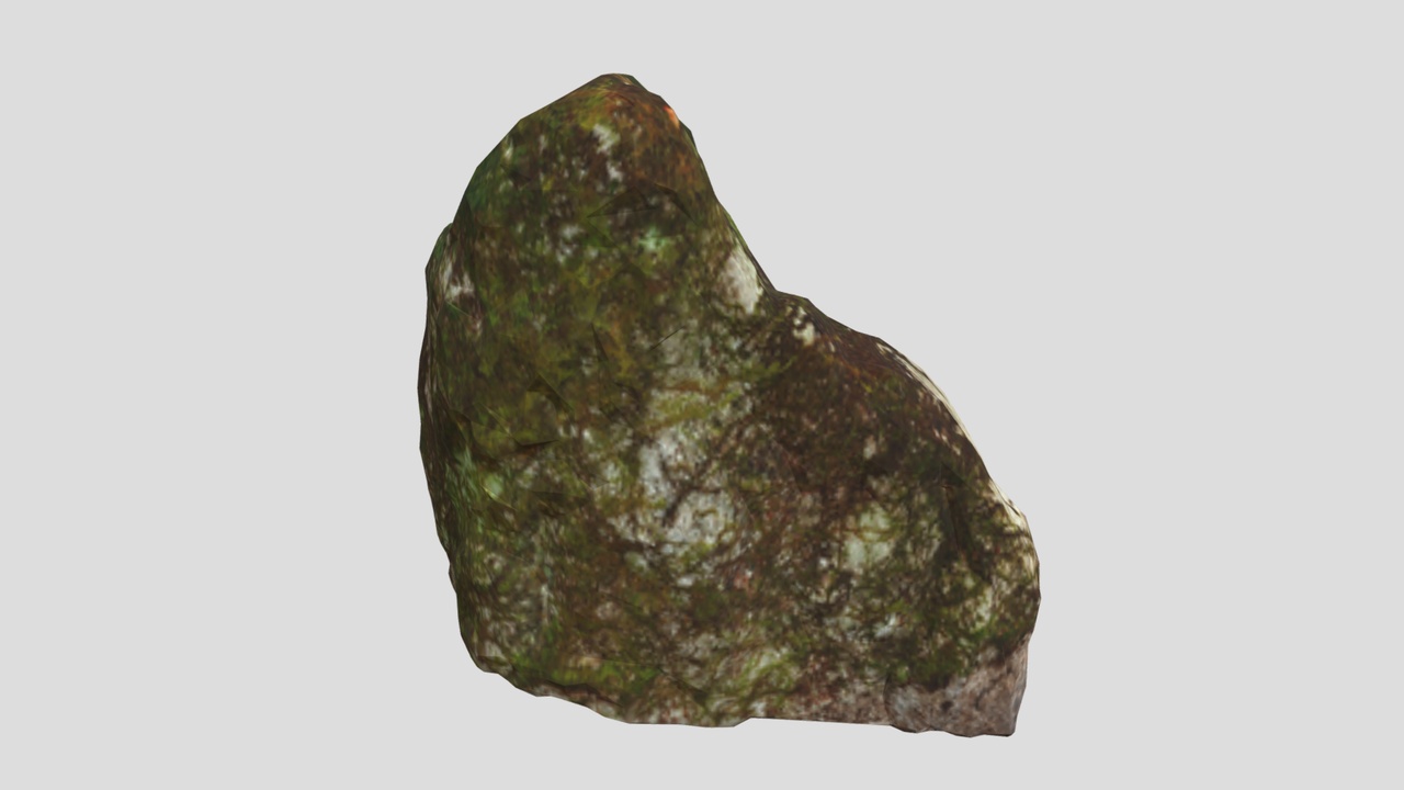 Media 1 for listing High Precision Moss Covered Rock 3D AssetKit PBR Low-poly 3D model