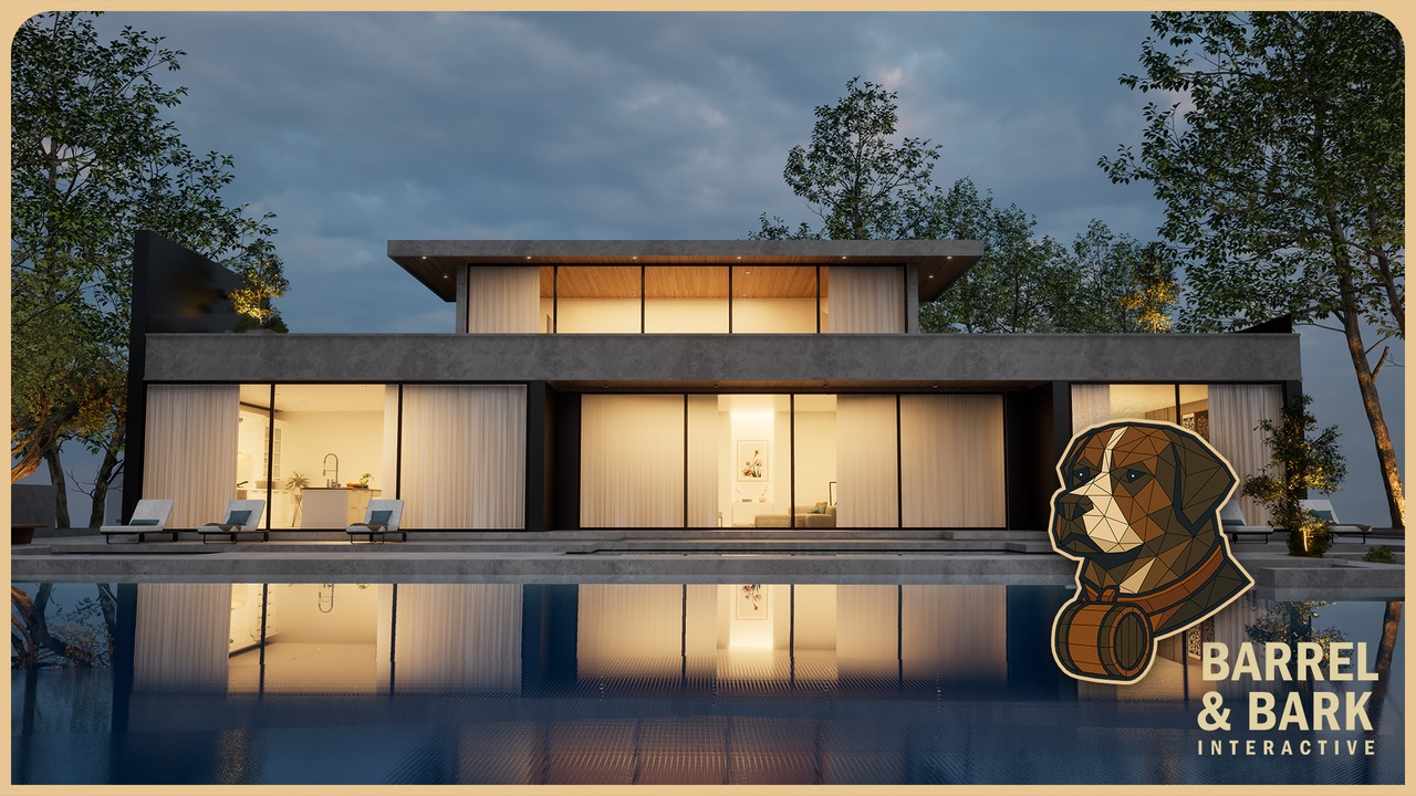 Modern Pool House