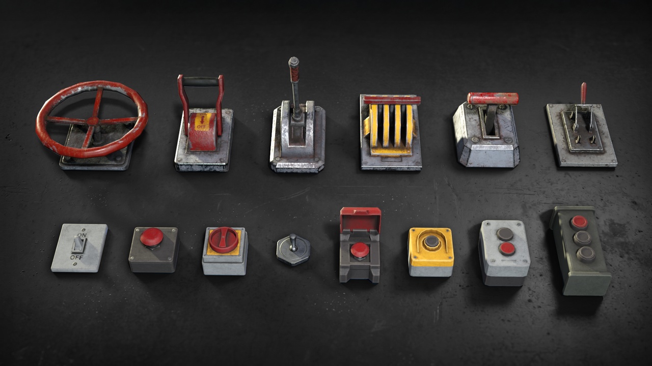 Media 1 for listing Interactive Industrial Switches, Levers and Buttons