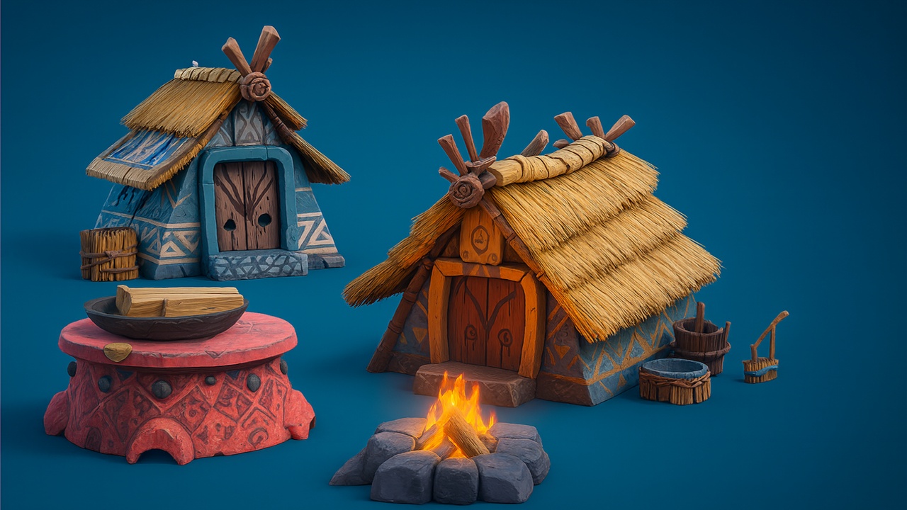 Media 1 for listing Stylized Tribal Set 1