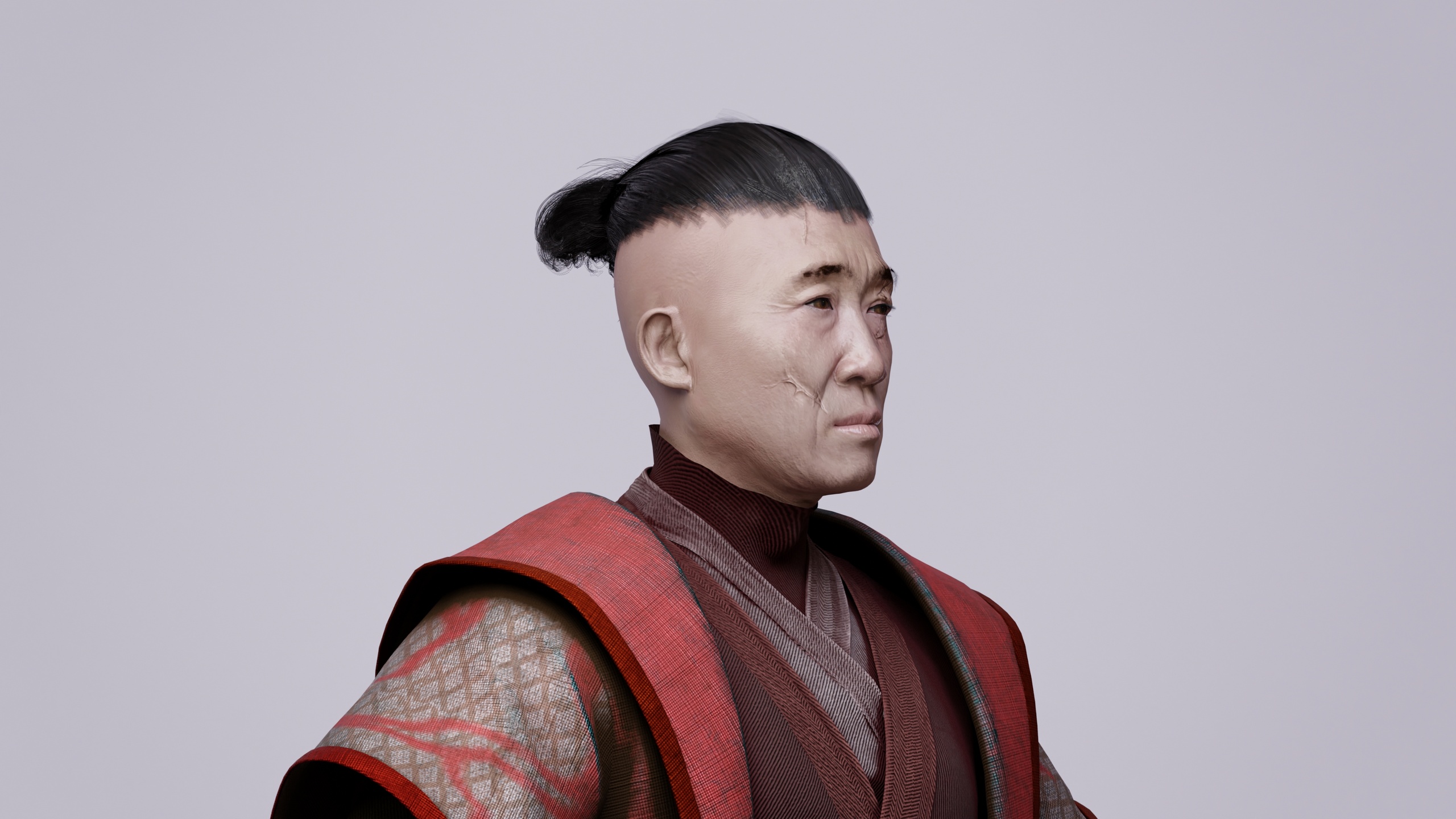Media 1 for listing GameReady Asian Old Human "Samurai"