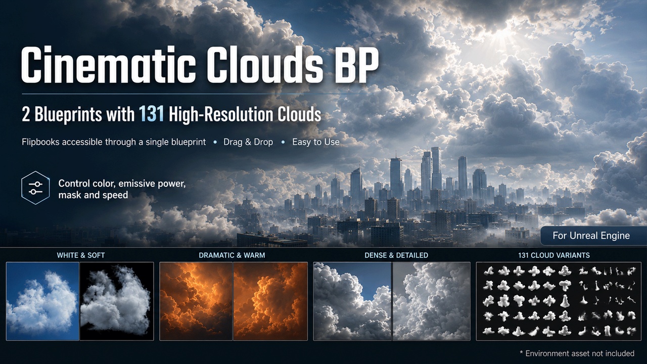 Media 1 for listing Cinematic Clouds BP