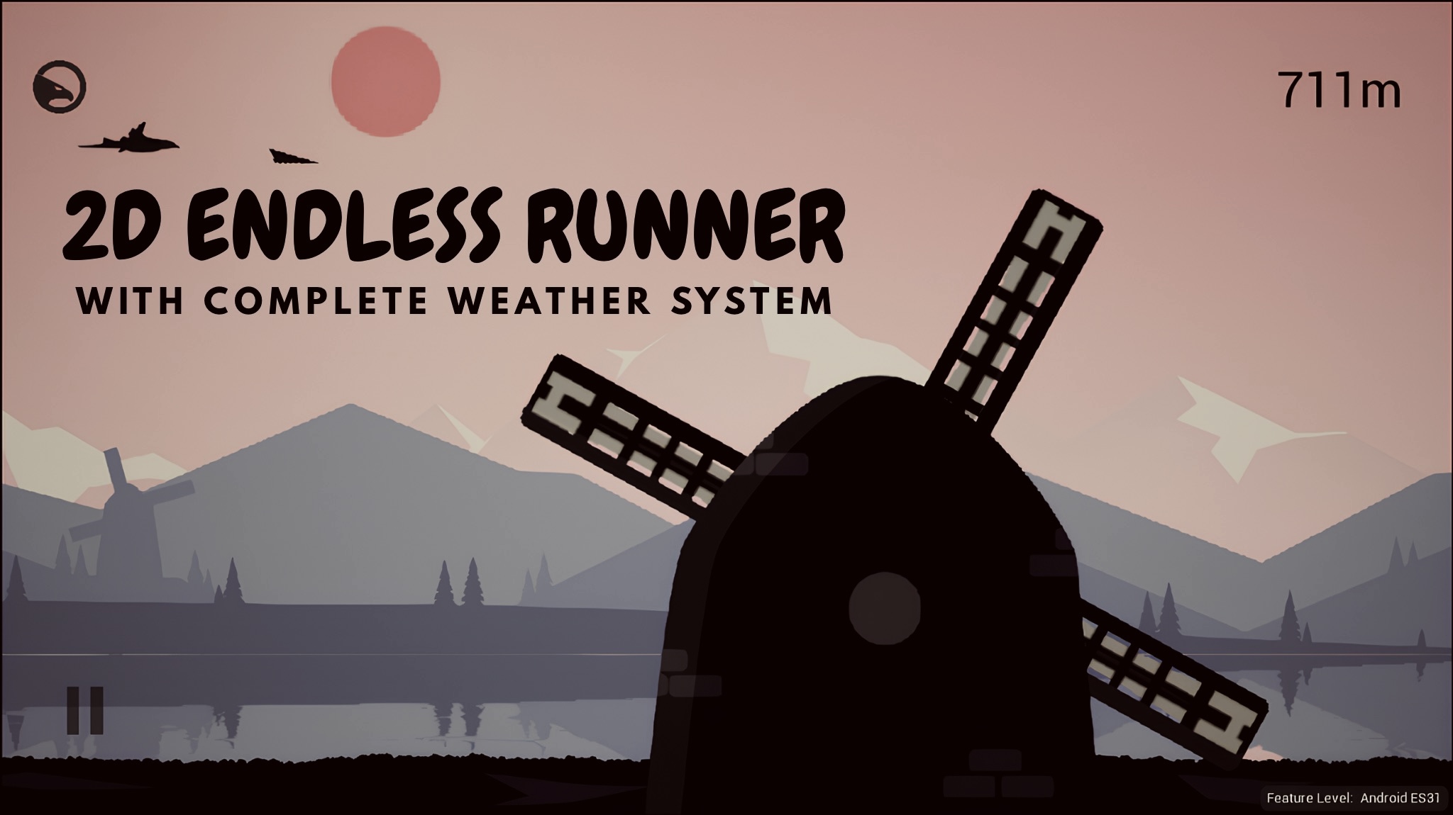 2D Endless Runner: With Complete Weather System | Fab