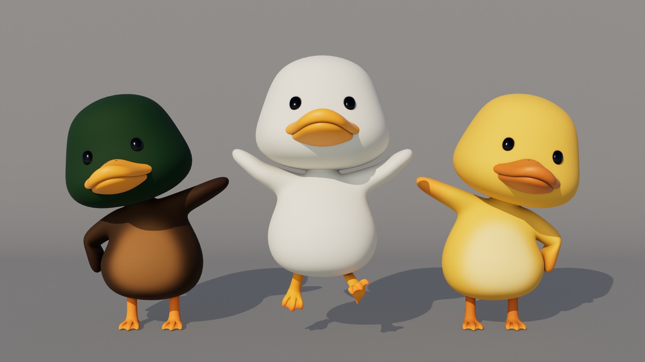 Media 1 for listing Rigged Cartoon Duck