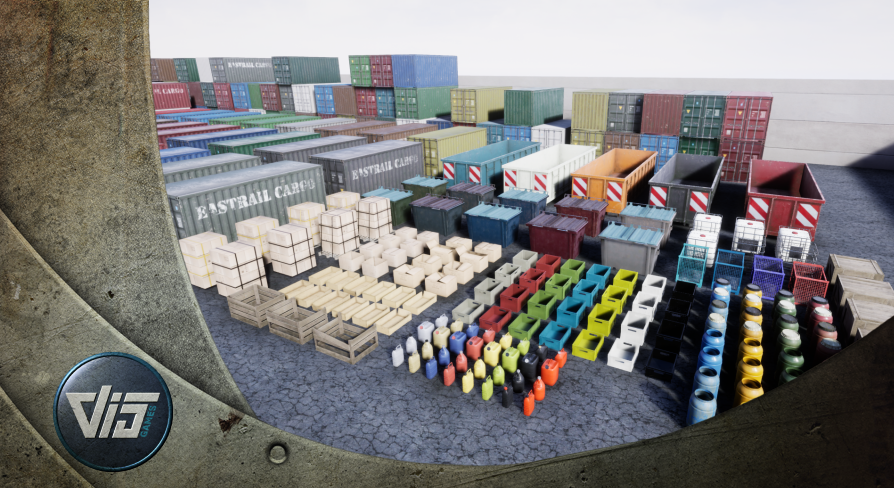Cargo And Storage Props Collection | Fab
