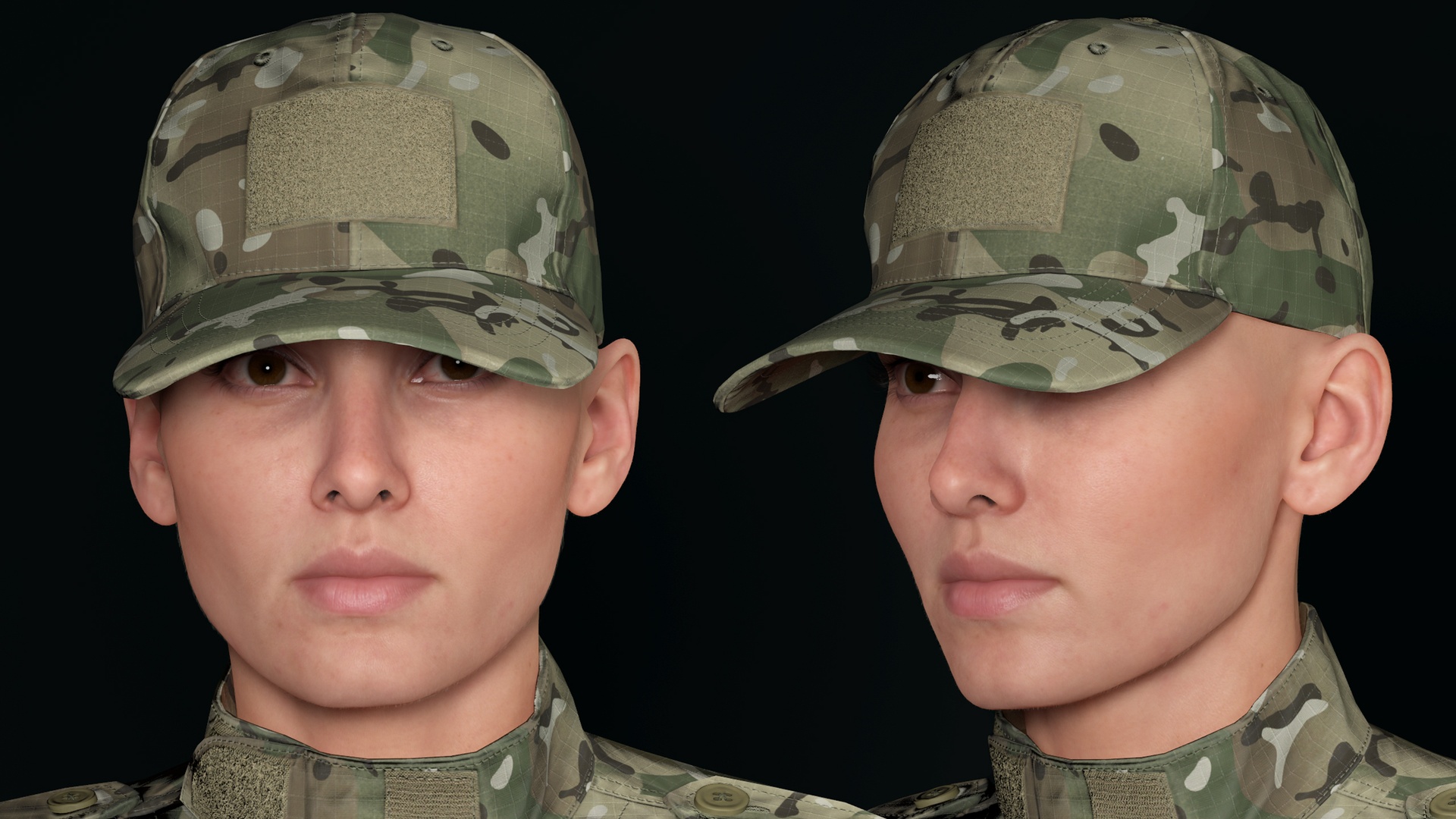 Media 1 for listing Military Cap for MetaHumans │ Tactical Baseball Cap │ Authentic US Military Camo