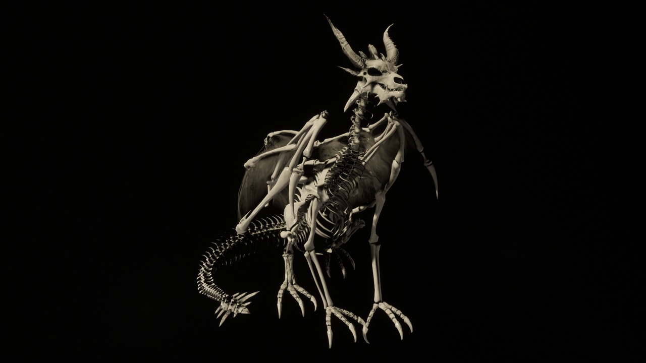 Media 1 for listing Dragon skeleton