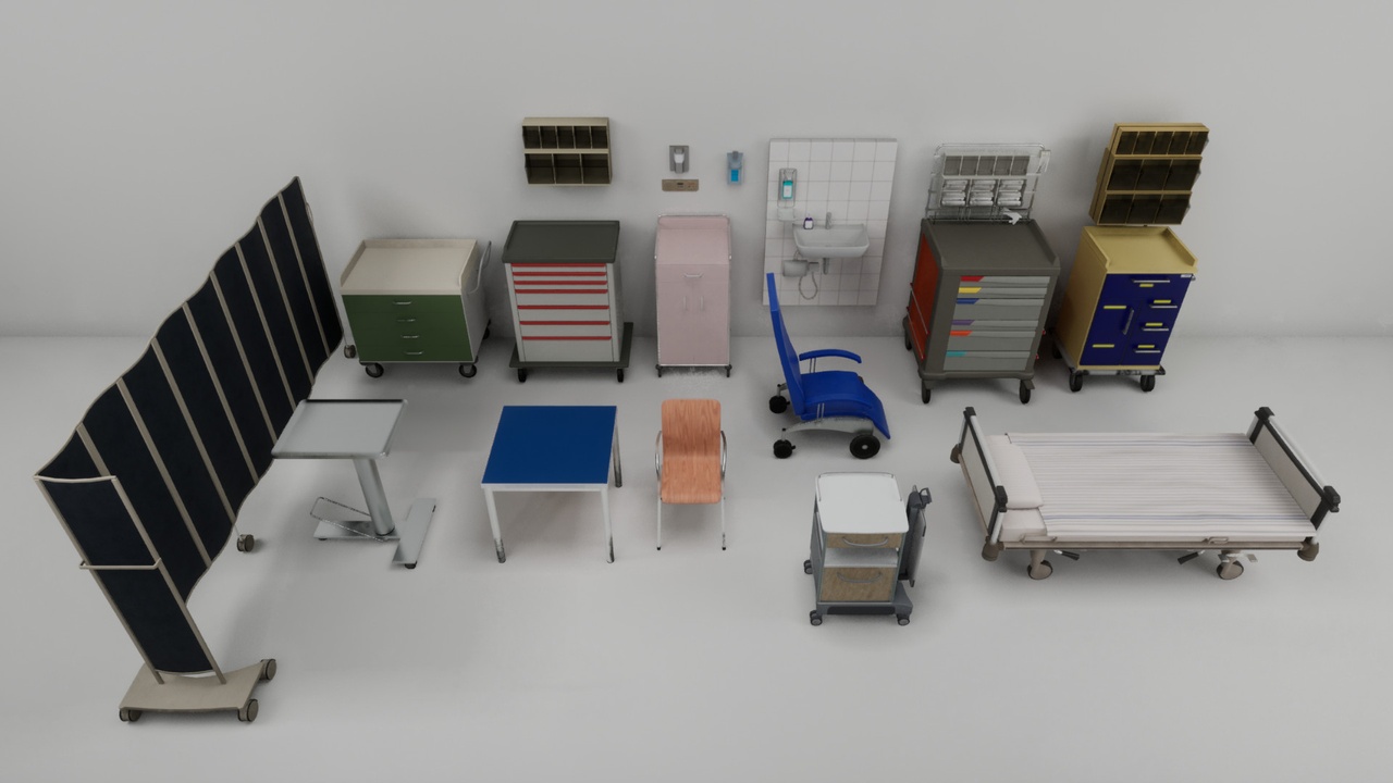 Media 1 for listing Hospital Common Furniture Pack