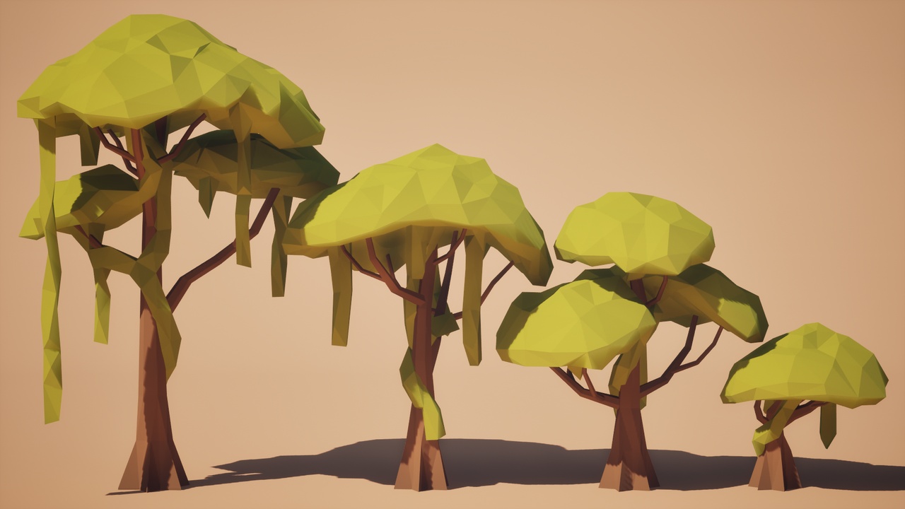 Media 1 for listing Low Poly: Swamp Trees