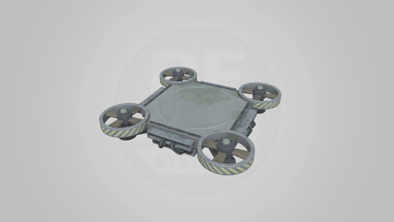 Media 1 for listing Stylized flying drone pad
