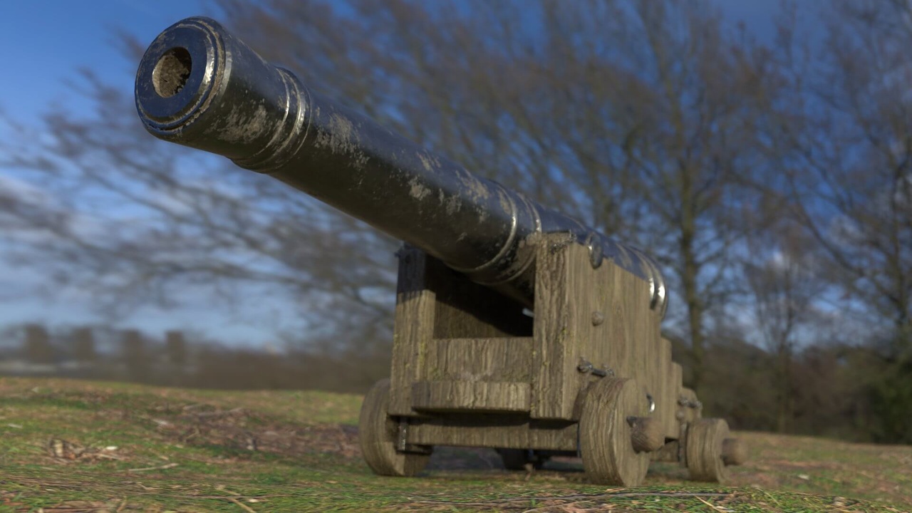 Media 1 for listing 36 Pounder Iron Naval Cannon 3D Model