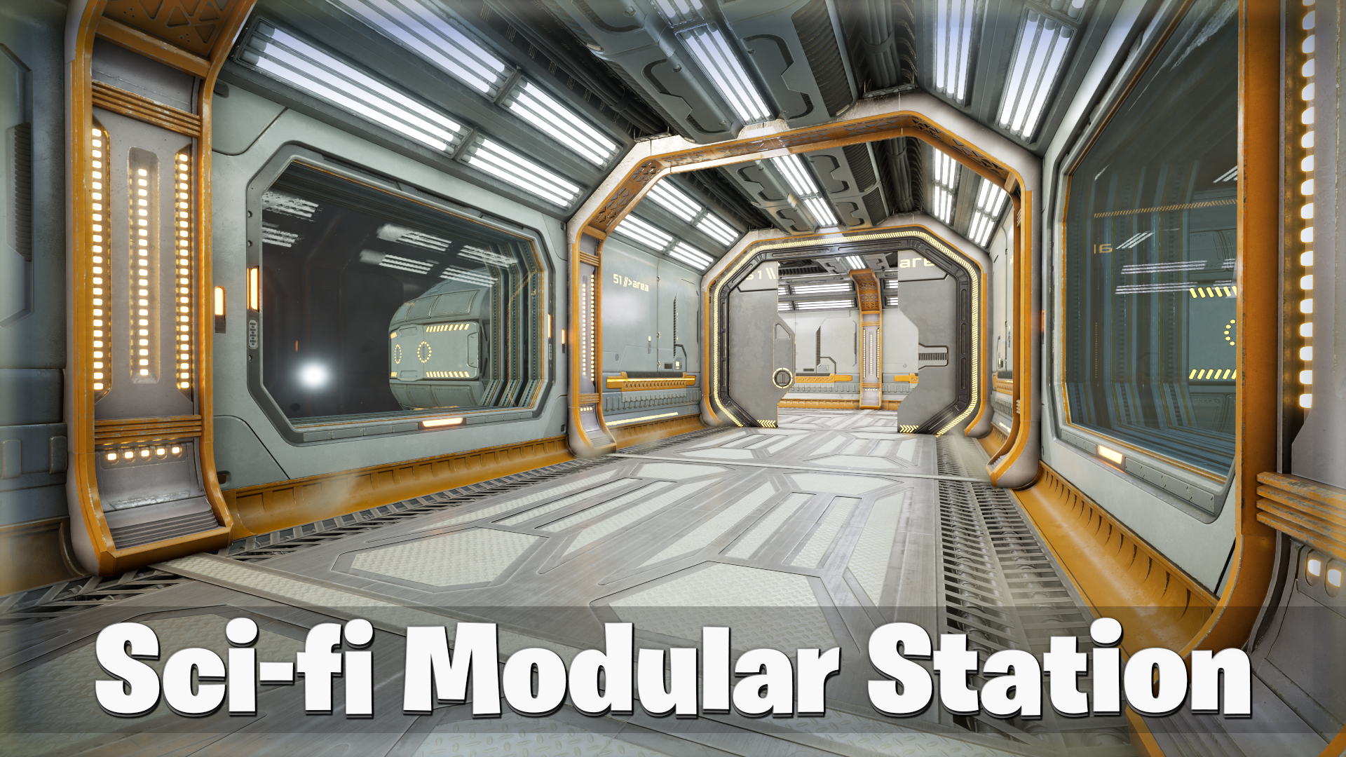 Sci-fi Environment Modular / Scifi Corridor / Space Station / Scifi ...