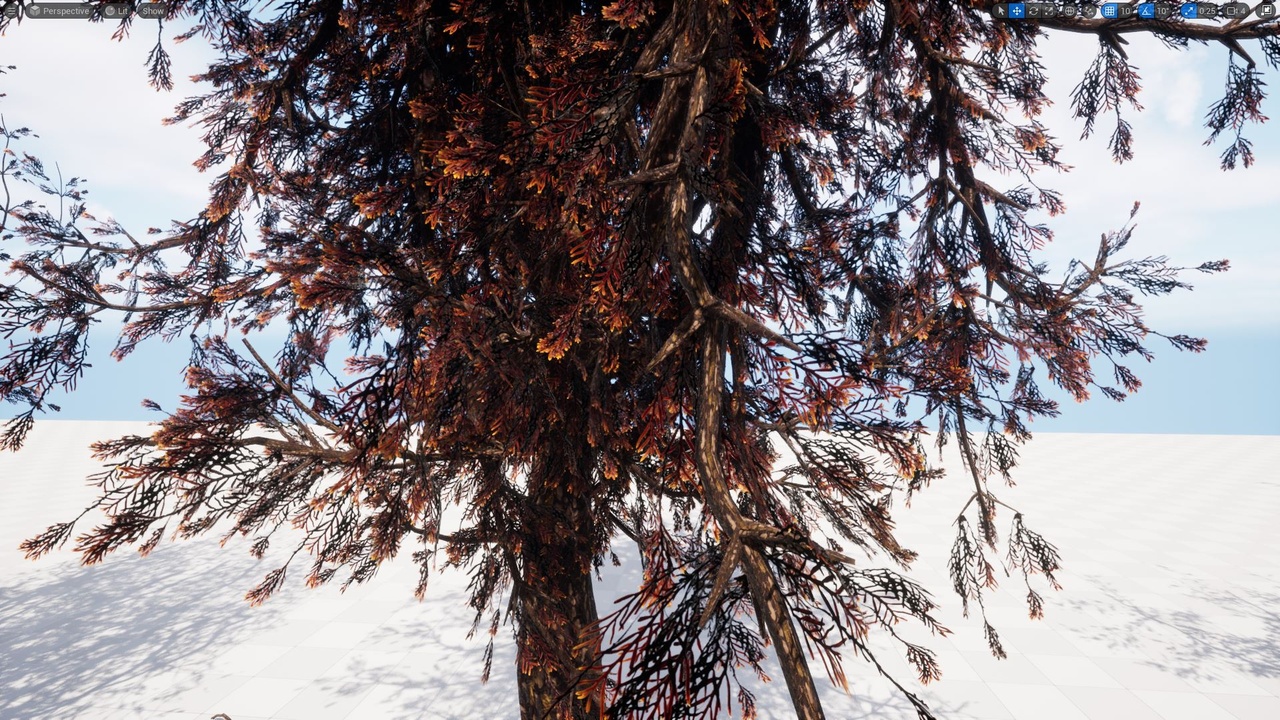 Tree Texture Fireballs Fire Tree Pack v3 (12Trees) | Fab
