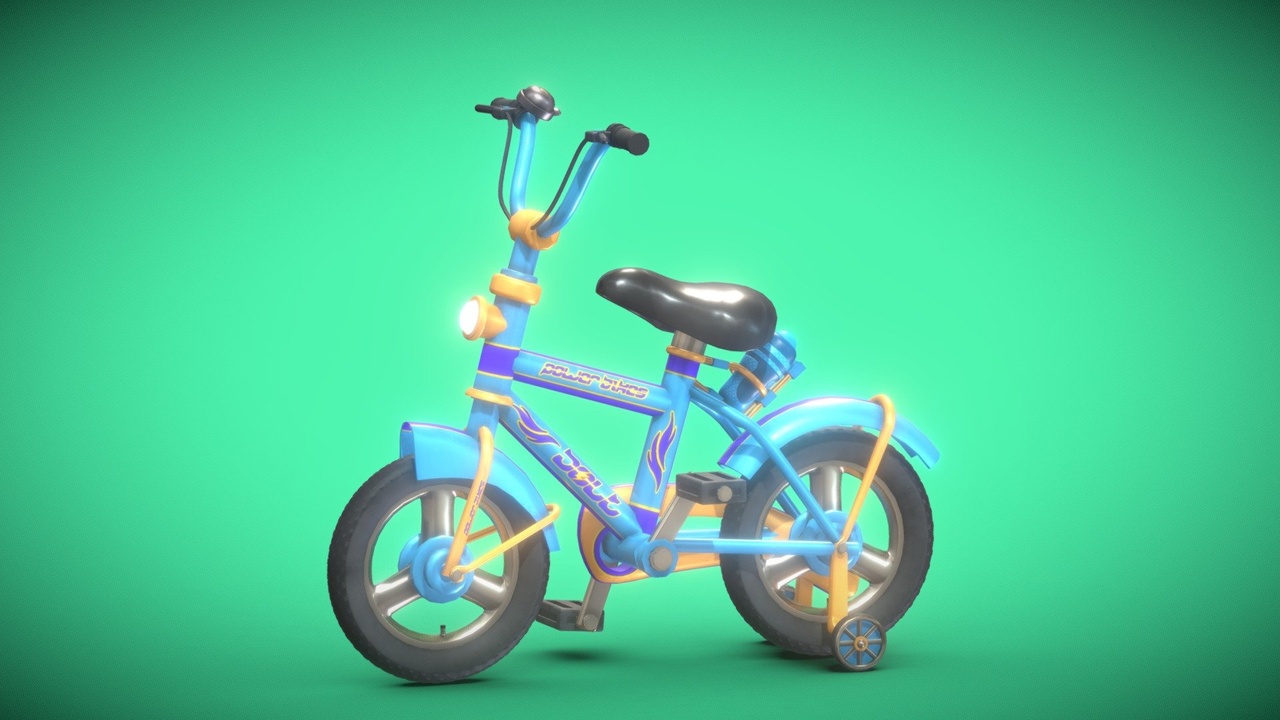 Media 1 for listing Low Poly Cartoony Bicycle for Ar,Vr and Games
