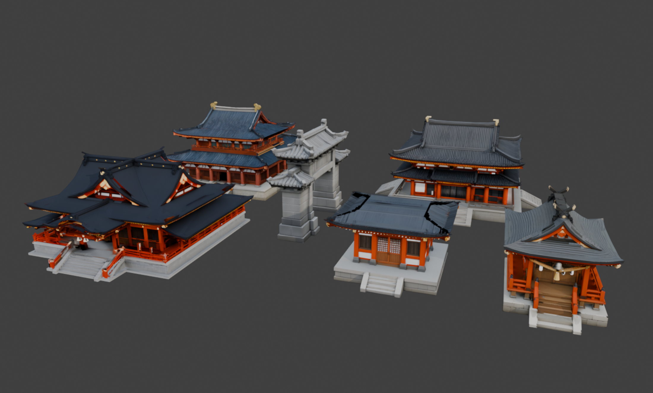 Asian style Temple Assets | Fab